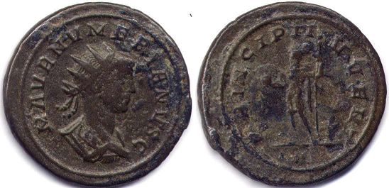 moneda Imperio Romano Numerian antoninianus