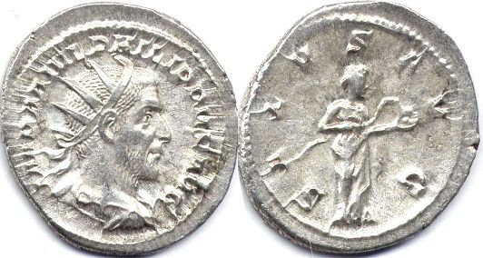 moneda Imperio Romano Philipp I the Arab antoninianus