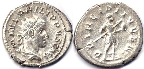 moneda Imperio Romano Philip IIantoninianus