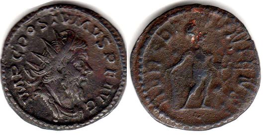 moneda Imperio Romano Postumus antoninianus