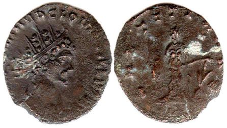 moneda Imperio Romano Quintillus antoninianus