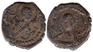 moneda bizantinaRomanos IV follis