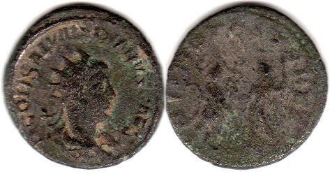 moneda Imperio Romano Saloninus antoninianus