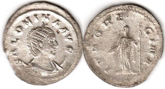 moneda Imperio Romano Salonina antoninianus