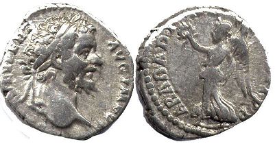 moneda Imperio Romano Septimius Severus denario
