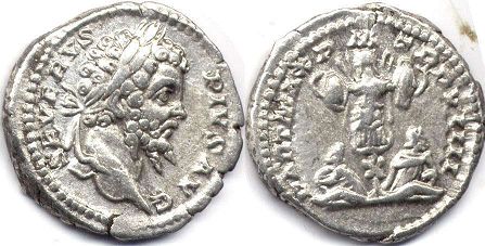 moneda Imperio Romano Septimius Severus denario