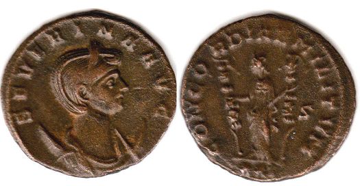 moneda Imperio Romano Severina antoninianus