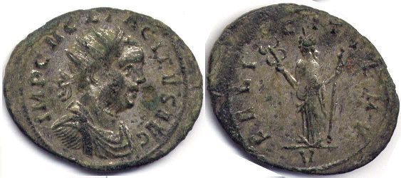 moneda Imperio Romano Tacitus antoninianus