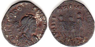moneda Imperio Romano Theodosius II