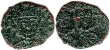 moneda bizantina Theophilos follis