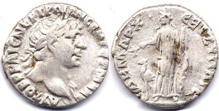 moneda Imperio Romano Trajan Drachm