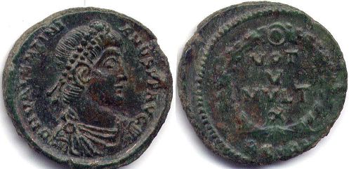 moneda Imperio Romano Valentinian II