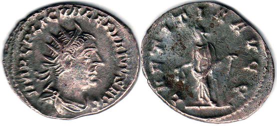 moneda Imperio Romano Valerian antoninianus