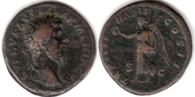 moneda Imperio Romano Lucius Verus as