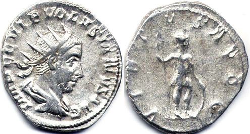 moneda Imperio Romano Volusianus antoninianus