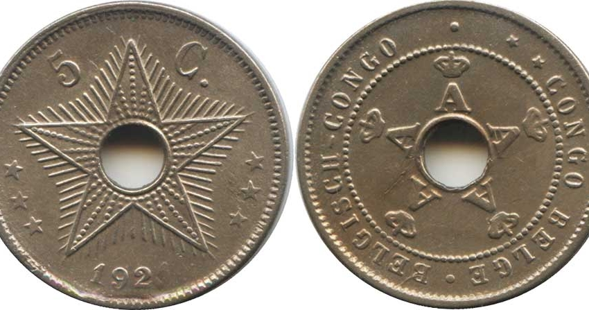 Belgian Congo 5 centimes 1921