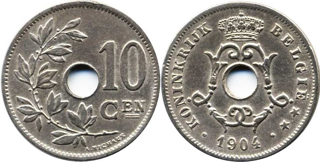 Belgium 10 centimes 1904