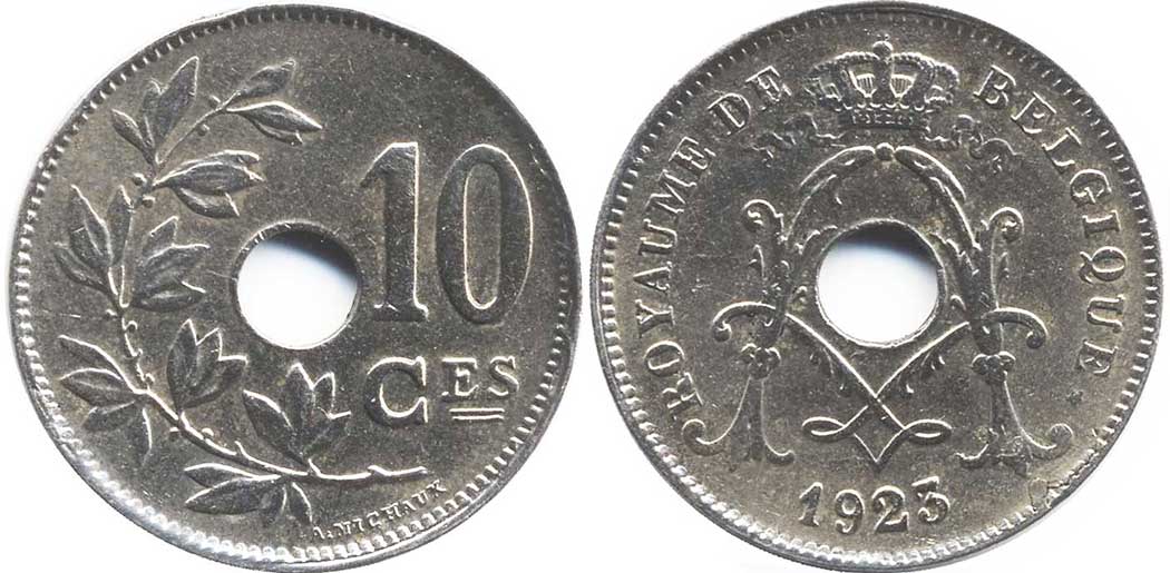 Belgium 10 centimes 1923