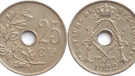 Belgium 25 centimes 1922