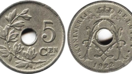 Belgium 5 centimen 1922