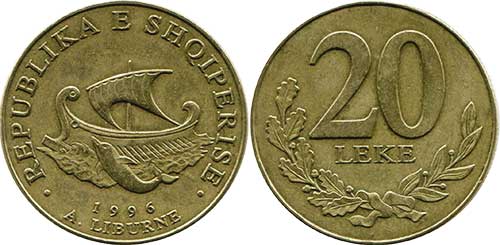ship-fish-albania-coin